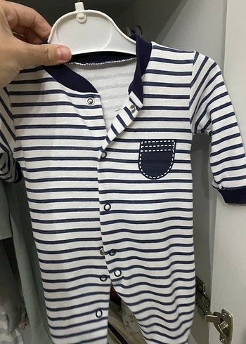 Uzun Kollu Örgü Gri Bebek Tulum 2 Li - Görsel 3