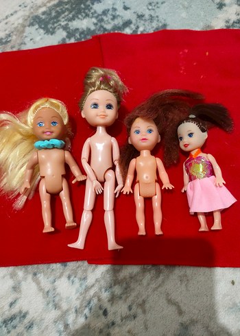 Barbie Kelly doll bebekler toplu