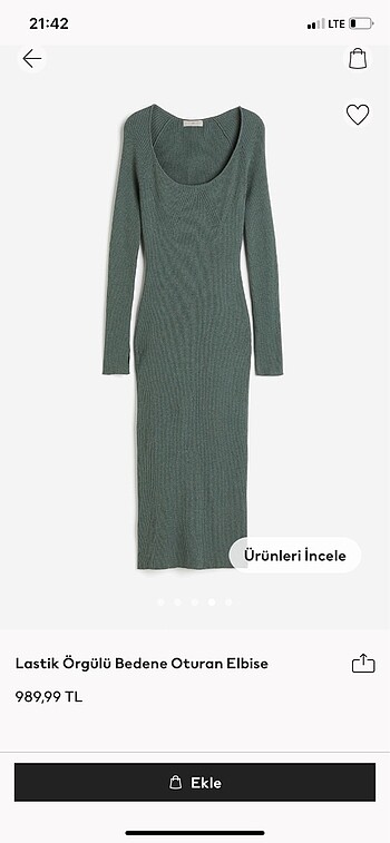 Triko H&M elbise