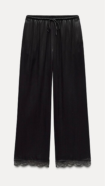 Zara saten pantolon