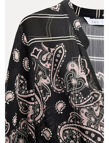 xs Beden Zara desenli elbise