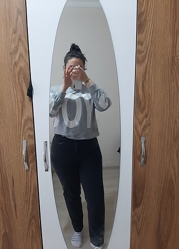 42 Beden Siyah moment jeans