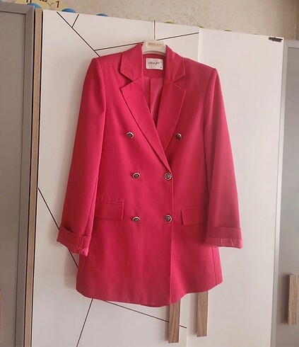 Diğer Fuşya blazer ceket