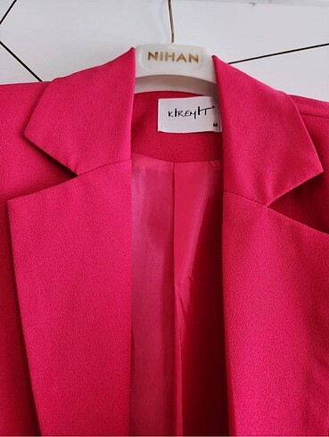m Beden pembe Renk Fuşya blazer ceket