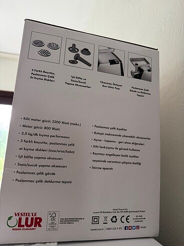 Vestel kıyma makinesi - Görsel 2