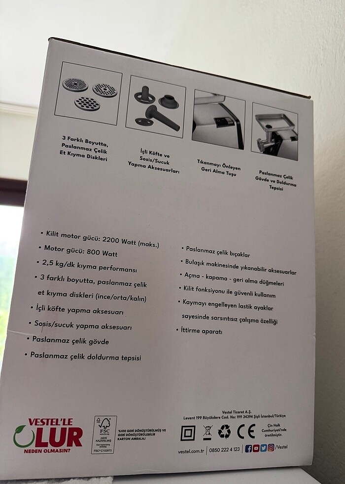 Vestel kıyma makinesi - Görsel 2