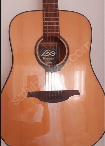 LAG T66D AKUSTİK GİTAR + DERİ ASKI + ELİXİR TEL