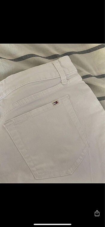 Tommy Hilfiger Tommy hilfiger beyaz kot şort