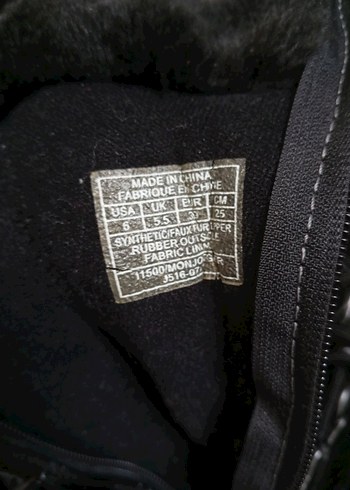 Guess marka Siyah Tüylü Kadın Bot - Görsel 7