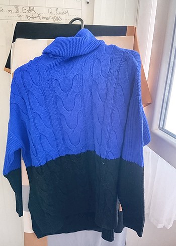 Milla Mavi Siyah Boğazlı Triko Kazak - Görsel 2