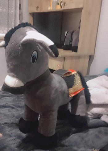 Gri Peluş At Oyuncak