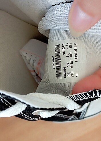 45 Beden Siyah converse