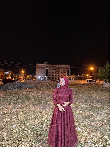 Işıltılı abiye