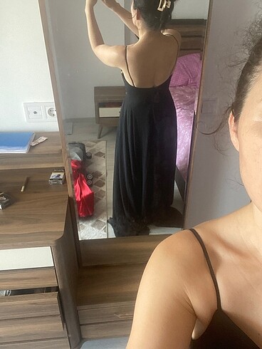 s Beden siyah Renk Siyah abiye elbise
