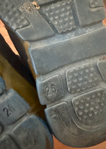 26 Beden Çocuk Spor Ayakkabı Velcro Bağcıklı