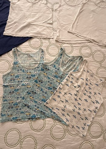 Çocuklar için beyaz ve desenli atletler - Görsel 7