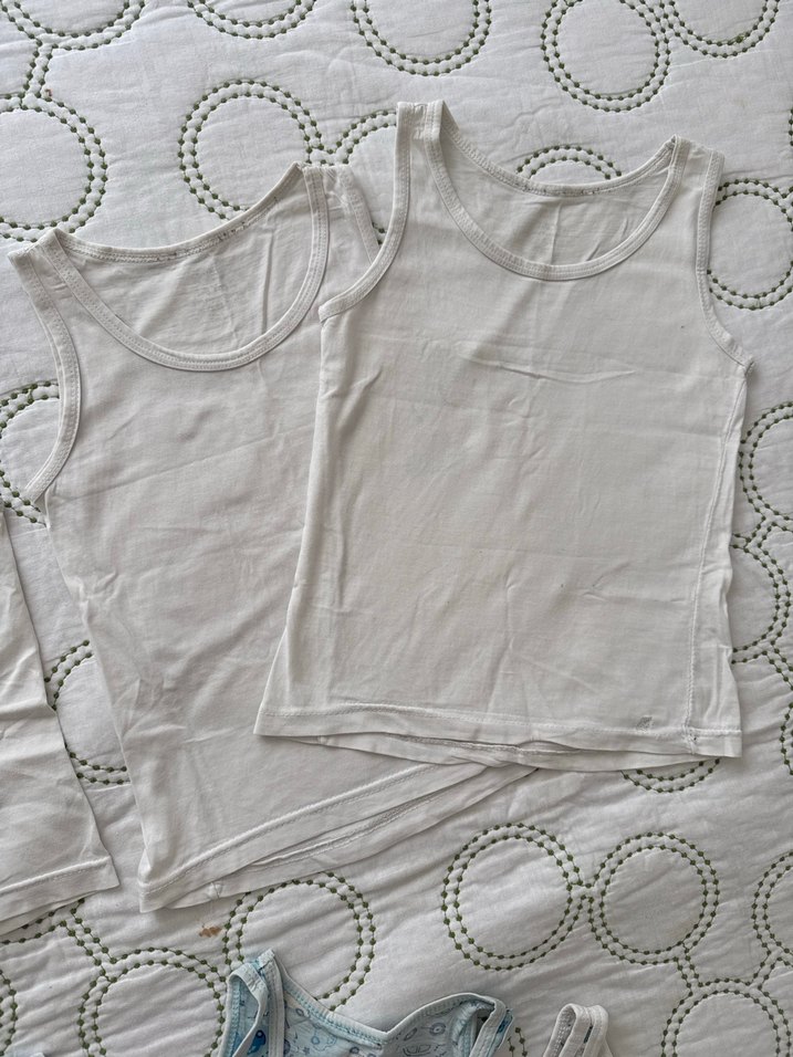 Çocuklar için beyaz ve desenli atletler - Görsel 5