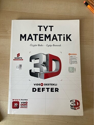 3D Eyüp B tyt matematik video ders defteri