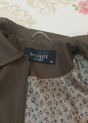 Kadın Uzun Kahverengi Fermuarlı Yağmurluk - Görsel 5