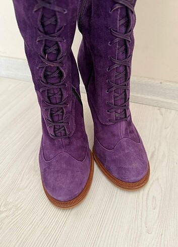 Hakiki süet çizme - Görsel 2