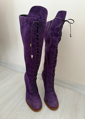 Hakiki süet çizme - Görsel 4