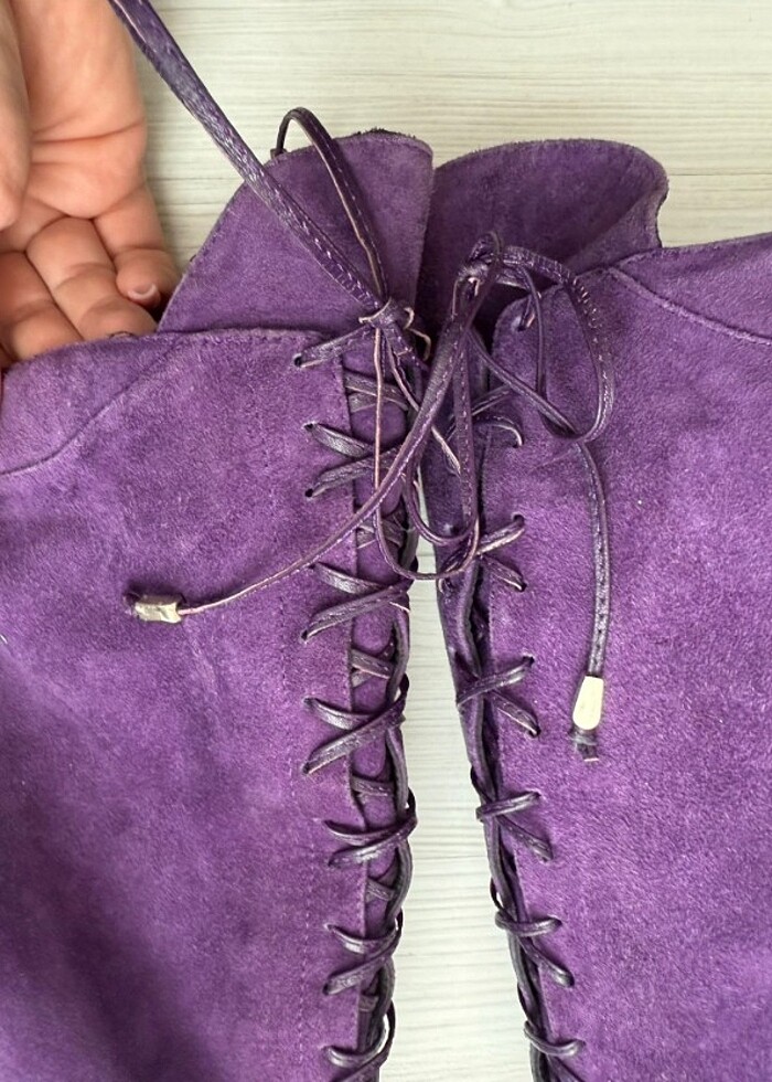 Hakiki süet çizme - Görsel 3