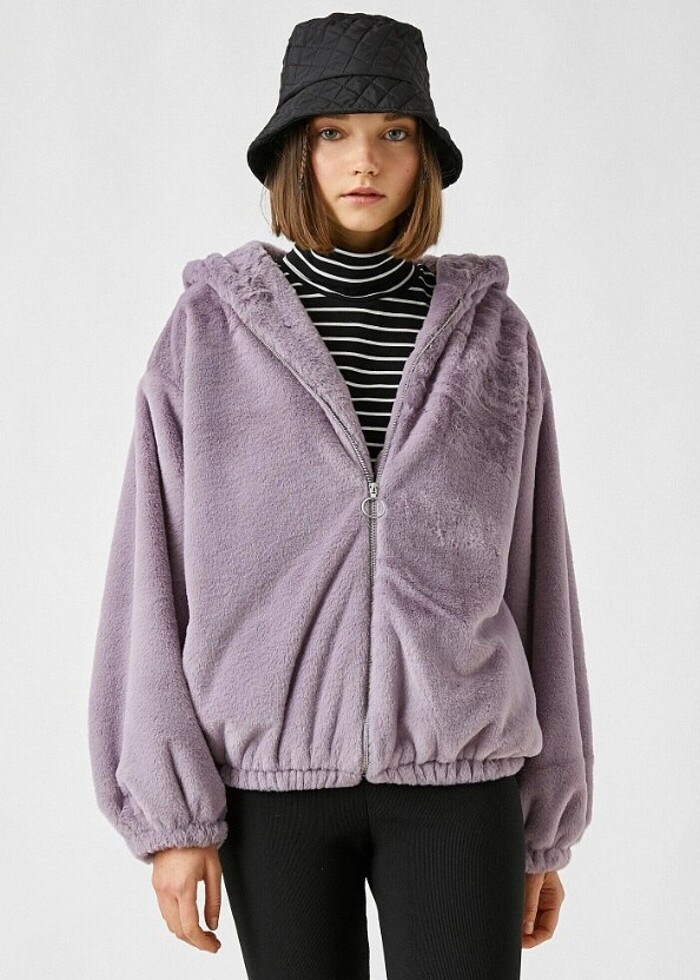 Peluş mont KOTON - Görsel 3