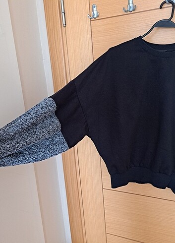 Diğer Kol detaylı oversize sweatshirt