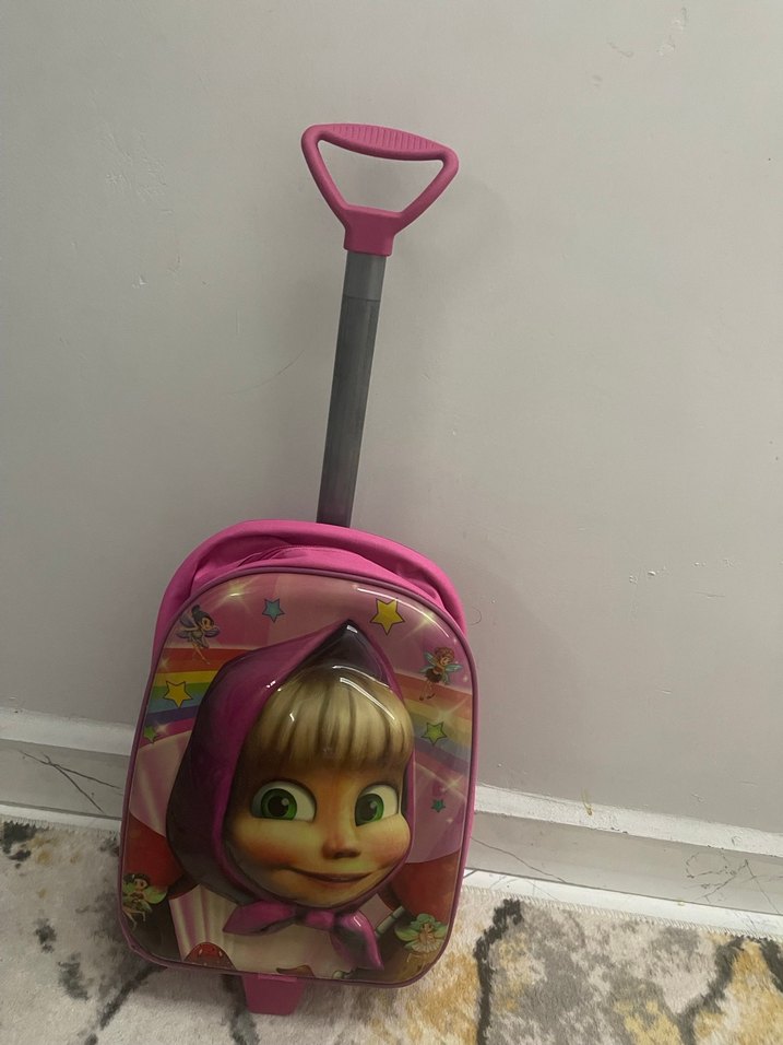 Kız çocuk çekçekli çanta - Görsel 2