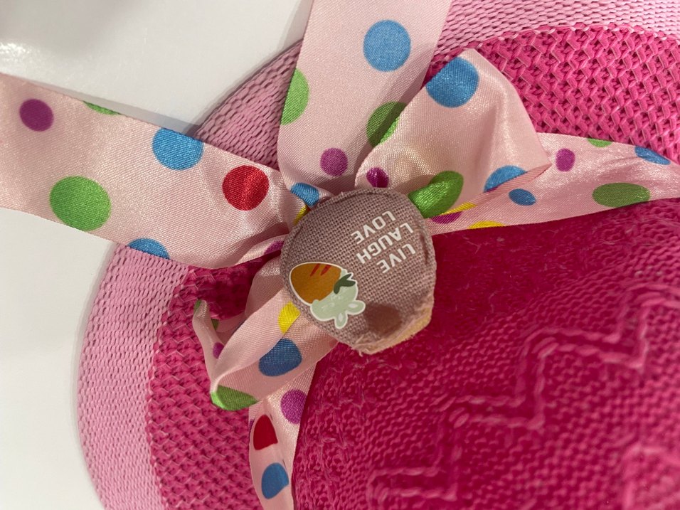 Renkli Puantiyeli Fiyonklu Pembe Çocuk Şapkası - Görsel 2