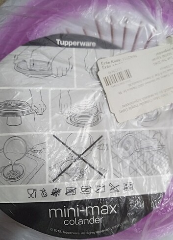 Tupper Akordiyon süzgeç  - Görsel 2