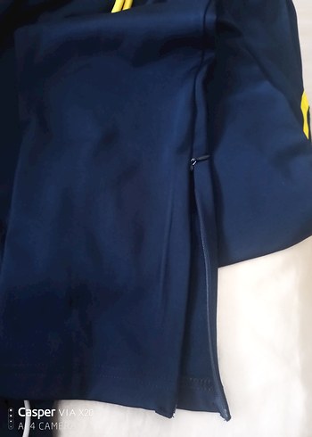 Sarı Detaylı Erkek Spor Şortu Fermuarlı - Görsel 5