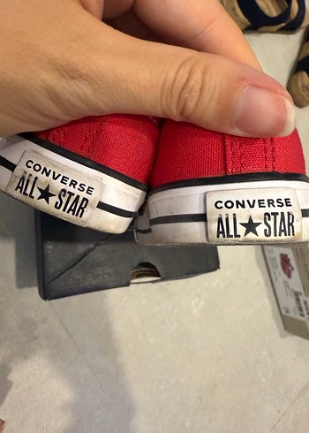 24 Beden kırmızı Renk Converse 24 numara