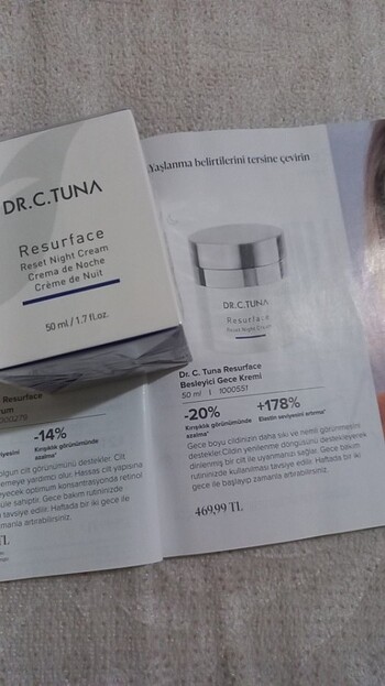 Resurface yaşlanma karşıtı gece kremi 