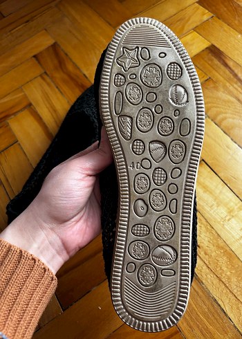 Siyah Örgü Detaylı Kadın Espadril - Görsel 7