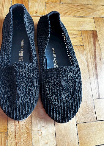 Siyah Örgü Detaylı Kadın Espadril - Görsel 4