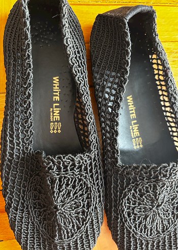 Siyah Örgü Detaylı Kadın Espadril - Görsel 5