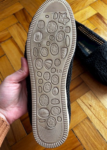 Siyah Örgü Detaylı Kadın Espadril - Görsel 6