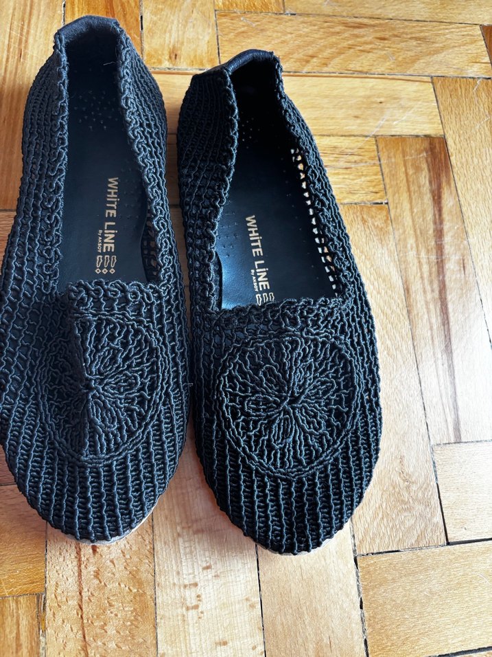 Siyah Örgü Detaylı Kadın Espadril - Görsel 4