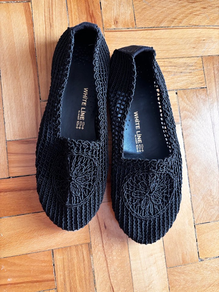 Siyah Örgü Detaylı Kadın Espadril - Görsel 2