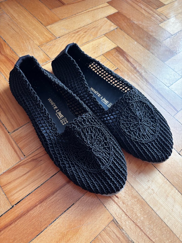 Siyah Örgü Detaylı Kadın Espadril - Görsel 3