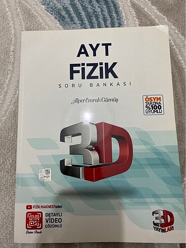 3D yayınları AYT fizik soru bankası