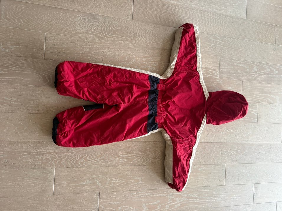 Kız erkek çocuk Kırmızı Kayak Tulumu - Görsel 3