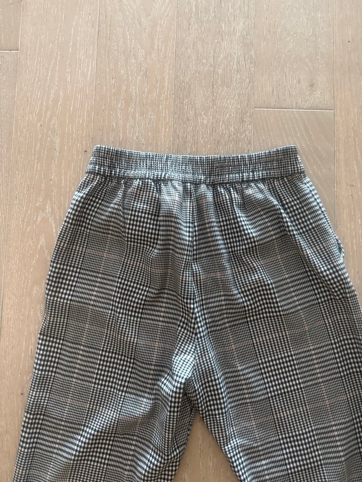 Hm Gri Ekoseli Kadın Kumaş Pantolon - Görsel 5