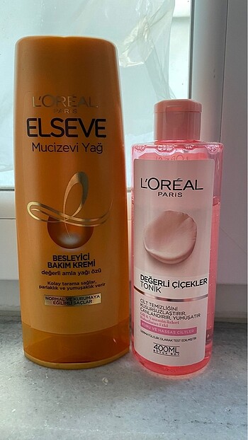 Loreal Paris saç kremi ve Tonik