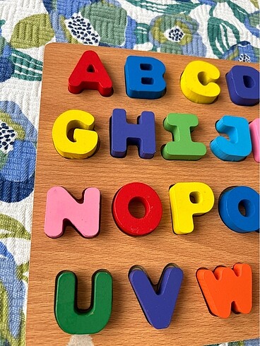 Beden Ahşap harf puzzle