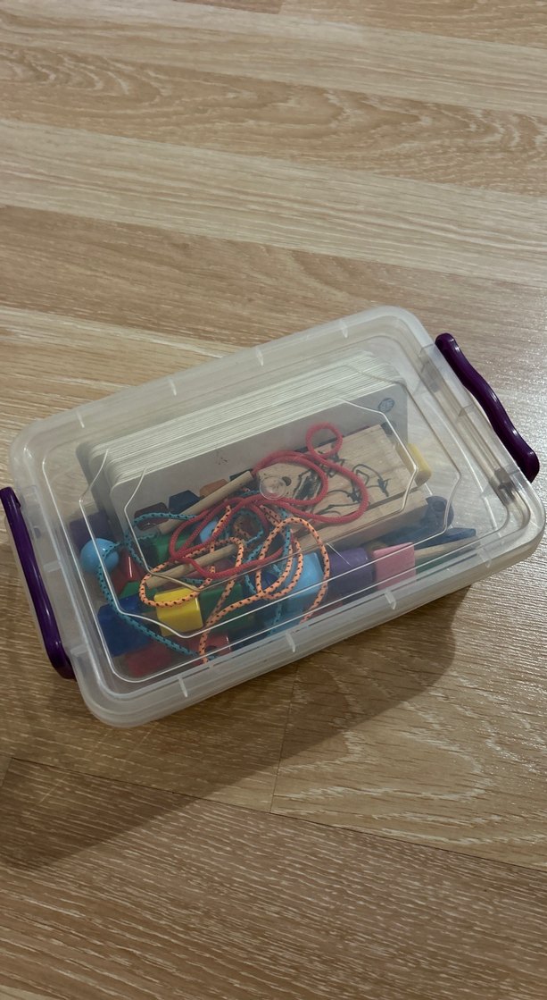 Renkli Ahşap Geometrik Dizme Oyuncağı - Görsel 3