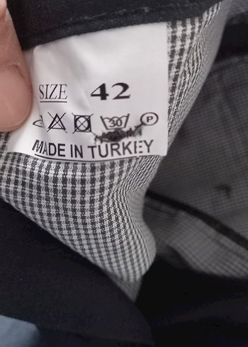 Siyah Kemerli Erkek Günlük Pantolon - Görsel 3