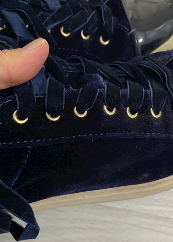 Bayan  İçin Mavi Bağcıklı Sokak Stili - Görsel 6