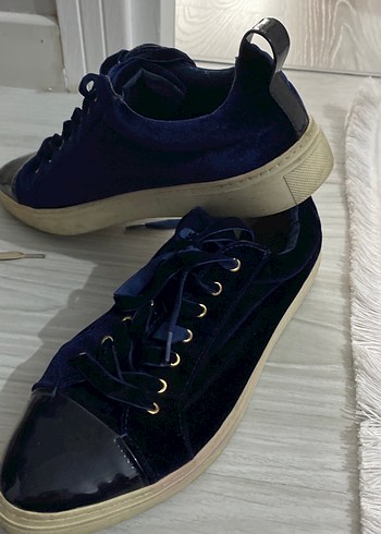 Bayan  İçin Mavi Bağcıklı Sokak Stili - Görsel 3